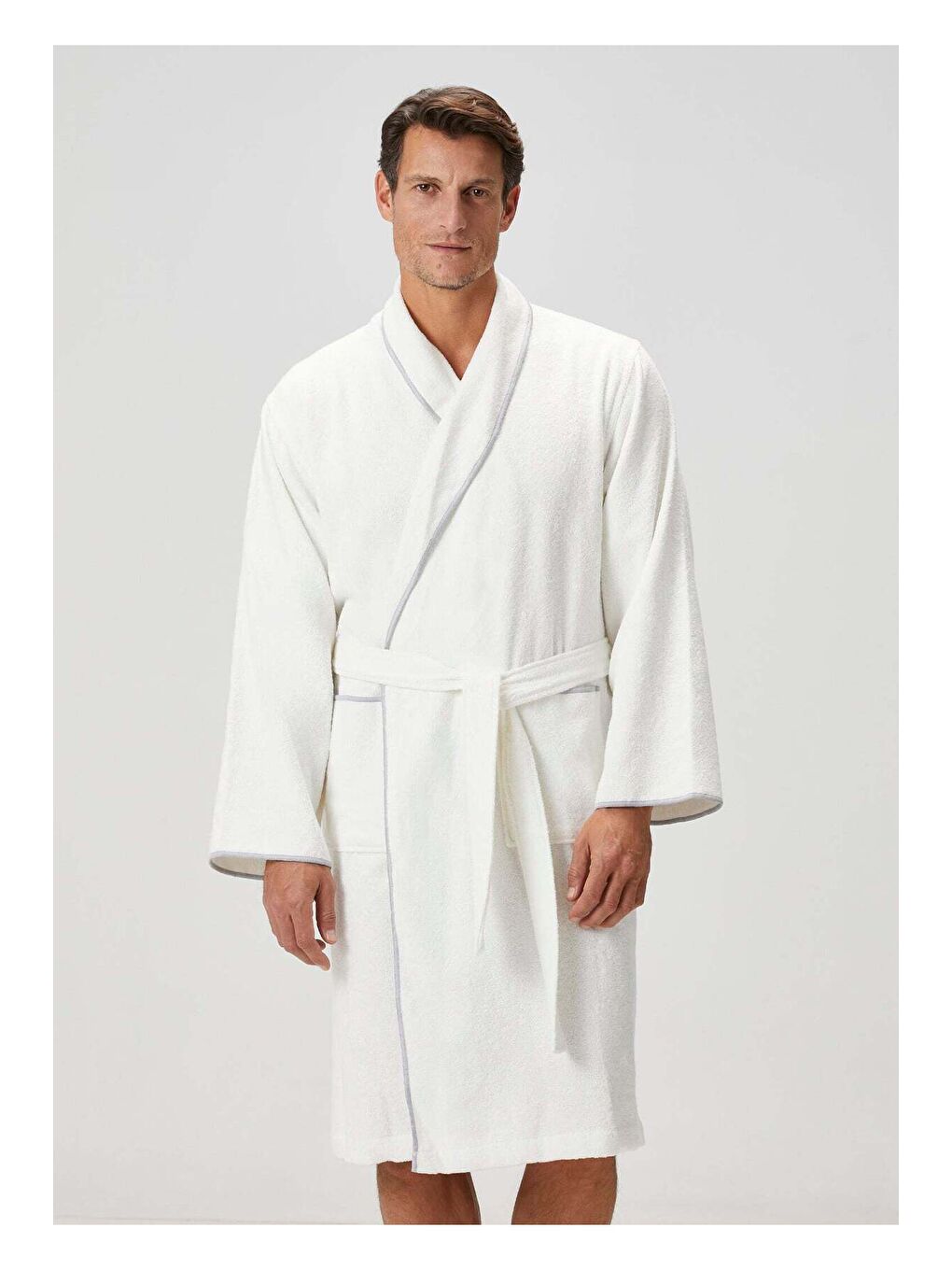 Dolce Bambu Erkek Bornoz Mavi-1