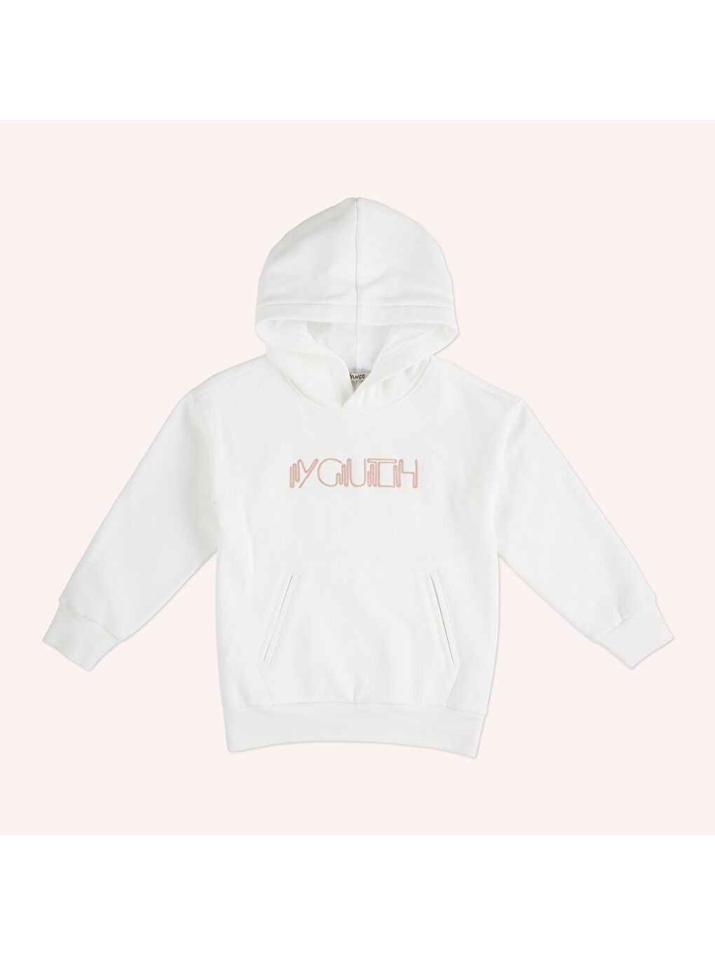 Panço Ekru Erkek Çocuk Nakışlı Sweatshirt - 1