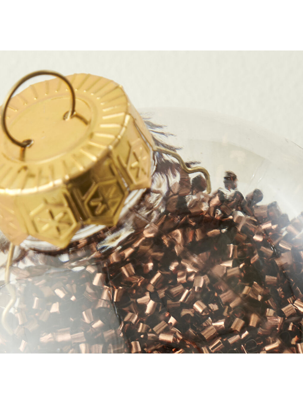 Christmas 3'lü Yılbaşı Süsü Kahverengi (8 cm)-2