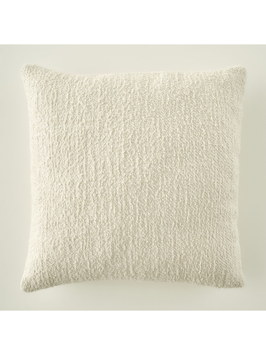 Ekru Pietra Basic Dolgulu Kırlent Krem (43x43 cm)