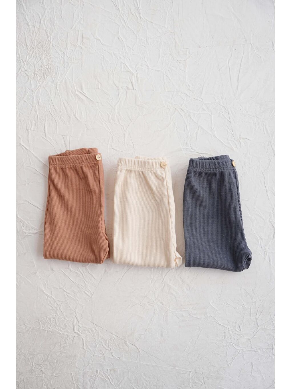 Kahverengi 3Lü Bebek Kaşkorse Tayt Model 4-2