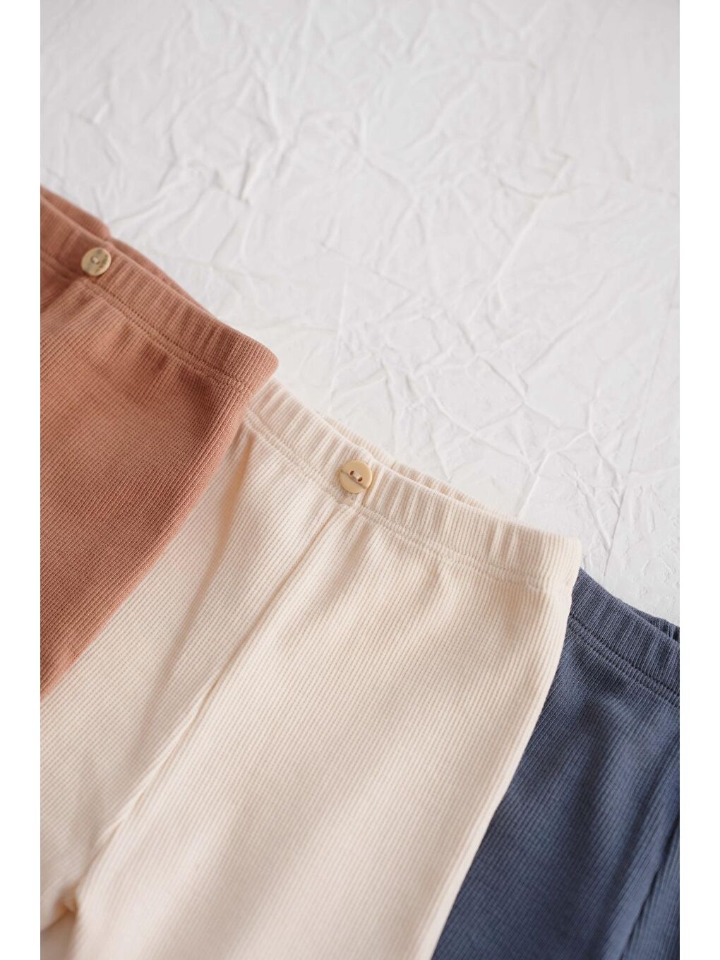 Kahverengi 3Lü Bebek Kaşkorse Tayt Model 4-3