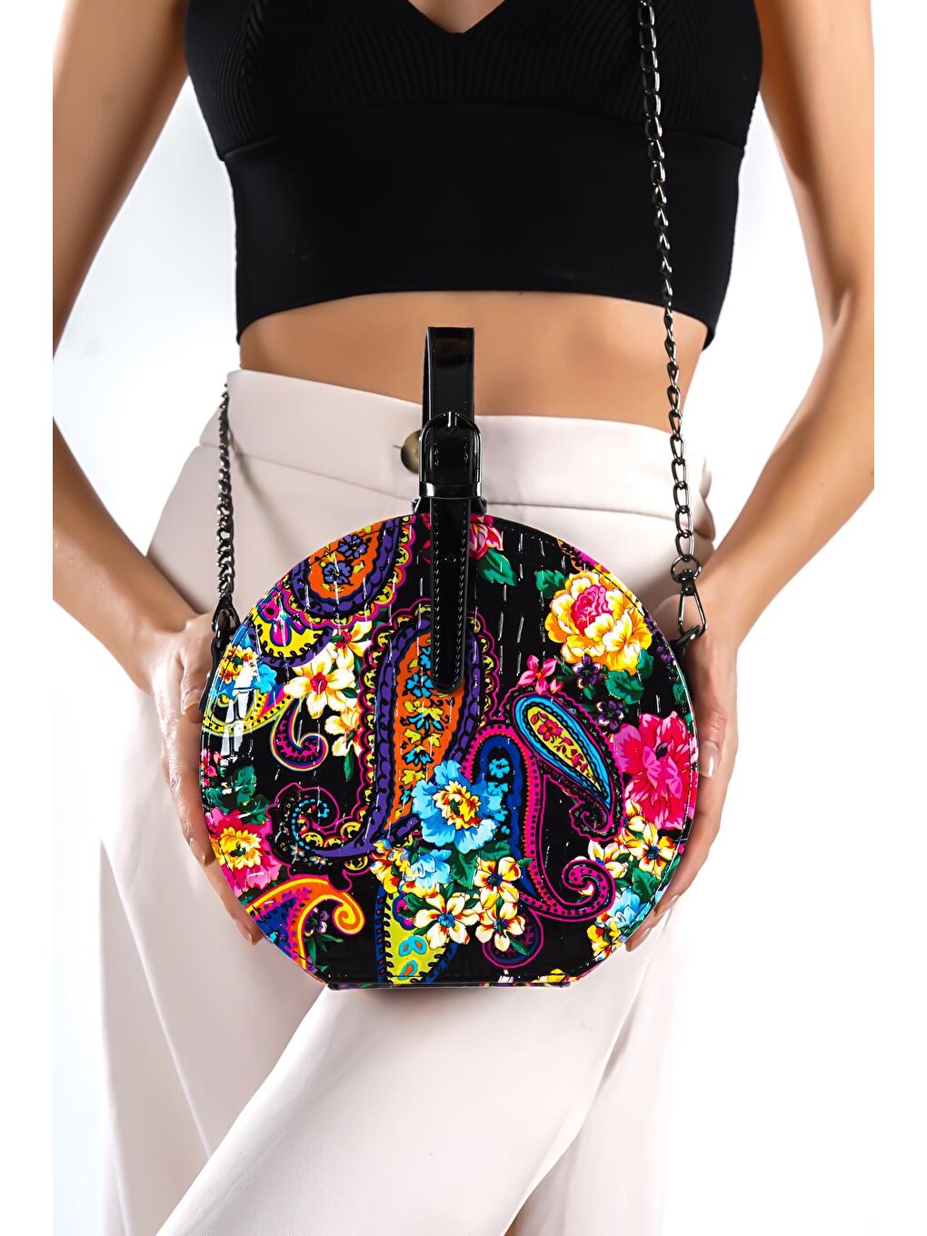 Siyah World Kadın El & Omuz Çantası