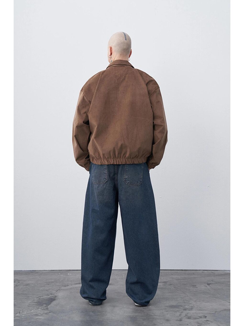 Mavi Kemer Detaylı Slochy Baggy Jean-4