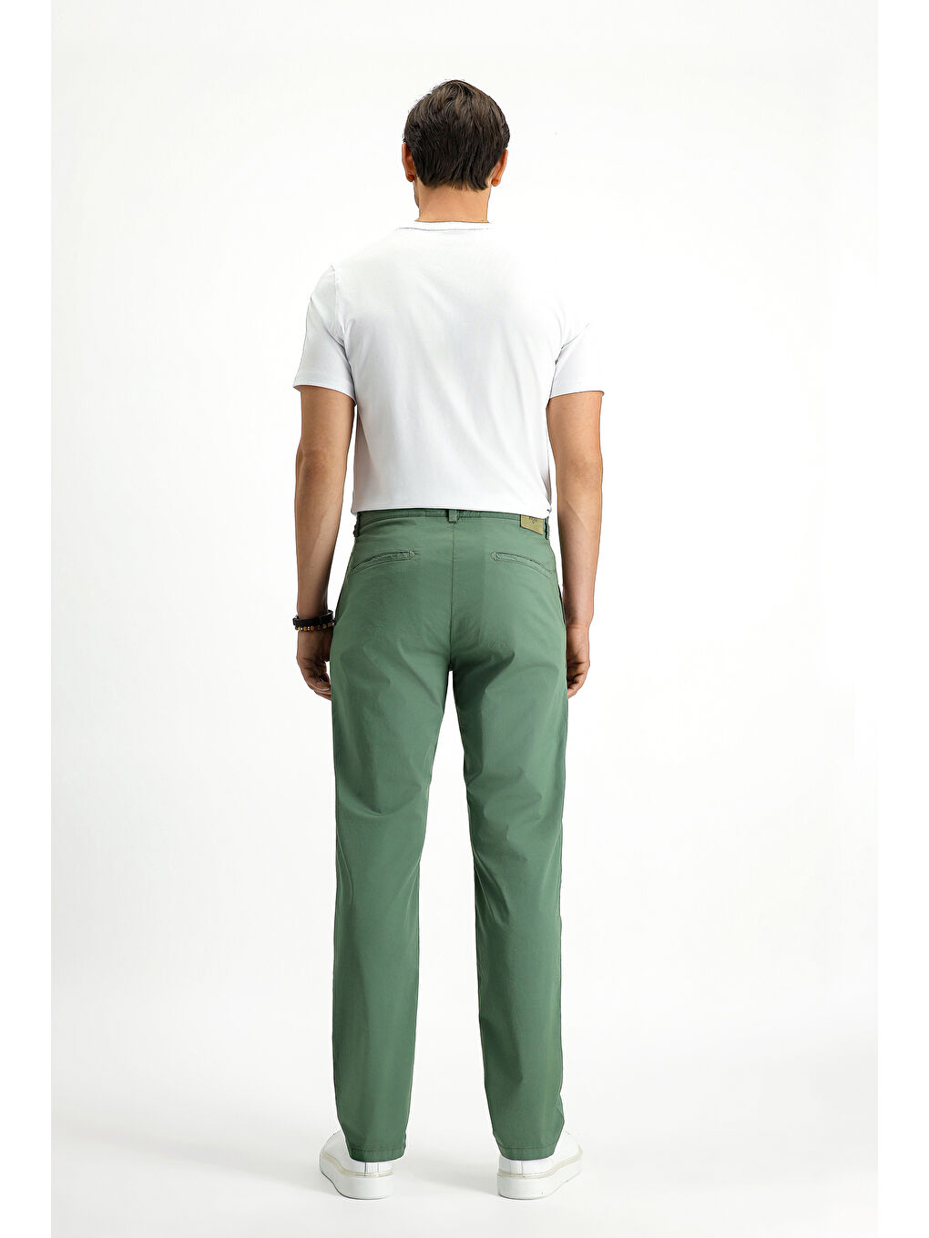 Haki Regular Fit Elastanlı Kanvas / Chino Pantolon-3