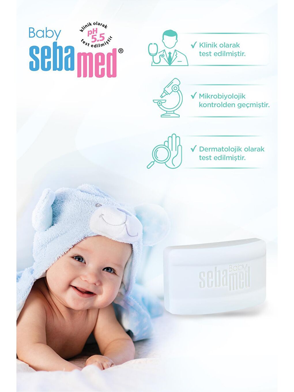 SEBAMED Renksiz Bebe Kompakt 100 gr - 2 Adet - 6