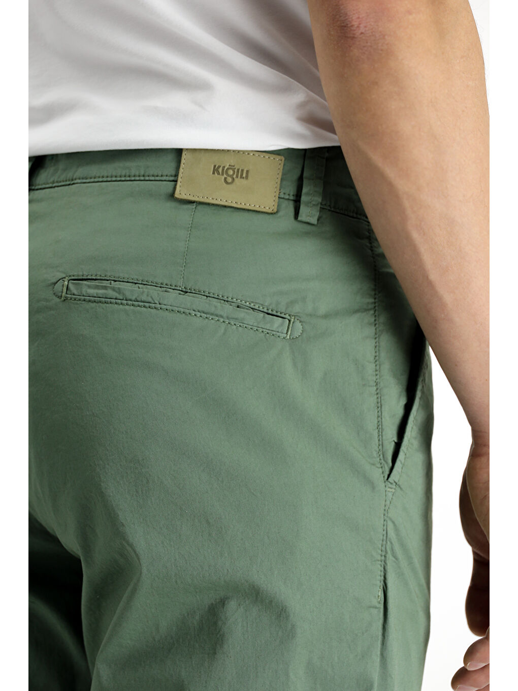Haki Regular Fit Elastanlı Kanvas / Chino Pantolon-5