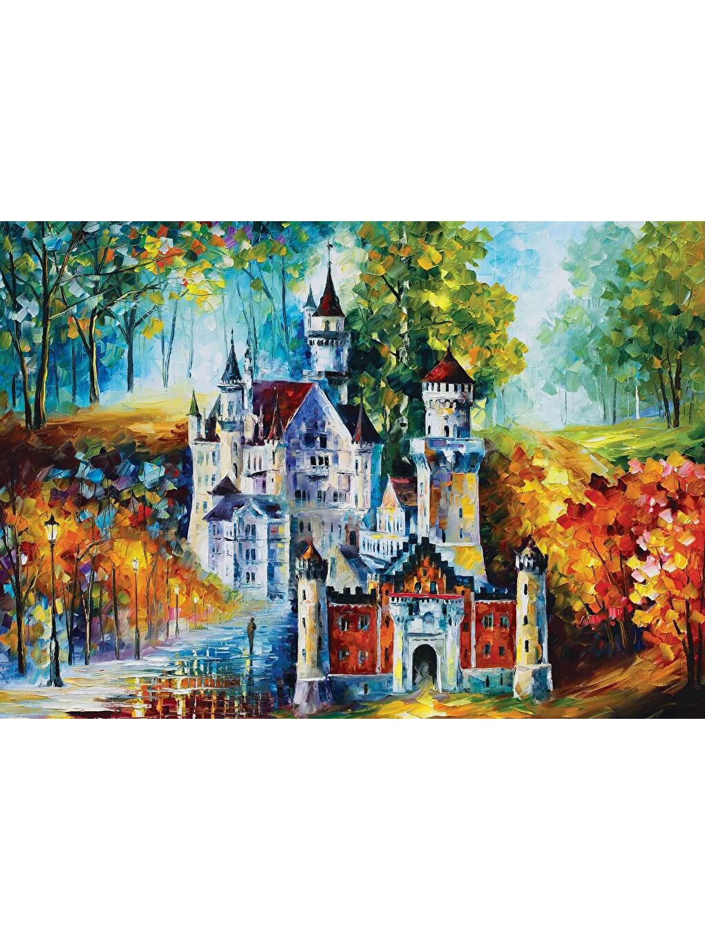 Art Puzzle Karışık 1500 Parça Puzzle Neuschwanstein Şatosu - 2