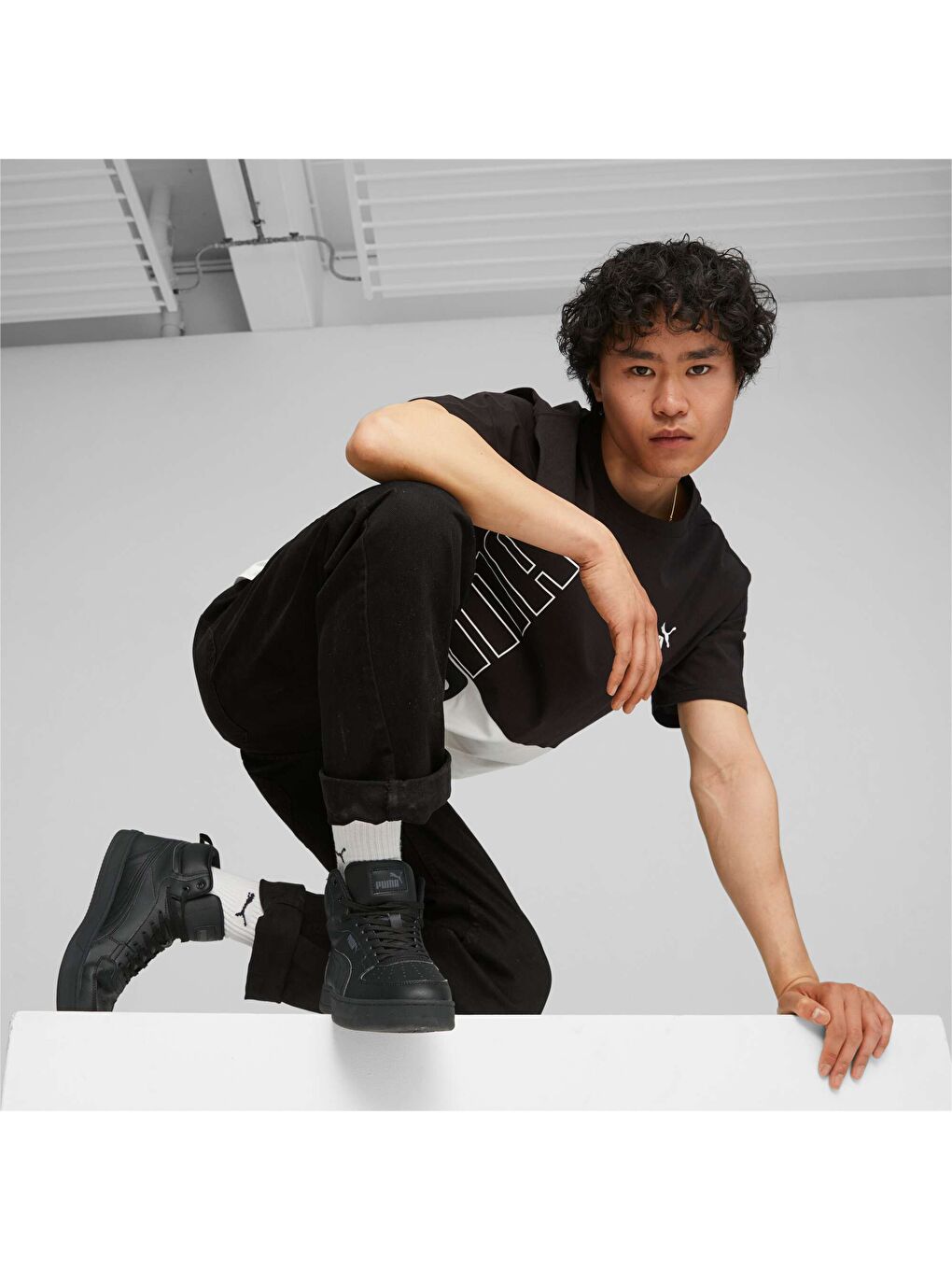 Siyah Caven 2.0 MID Ayakkabı-1