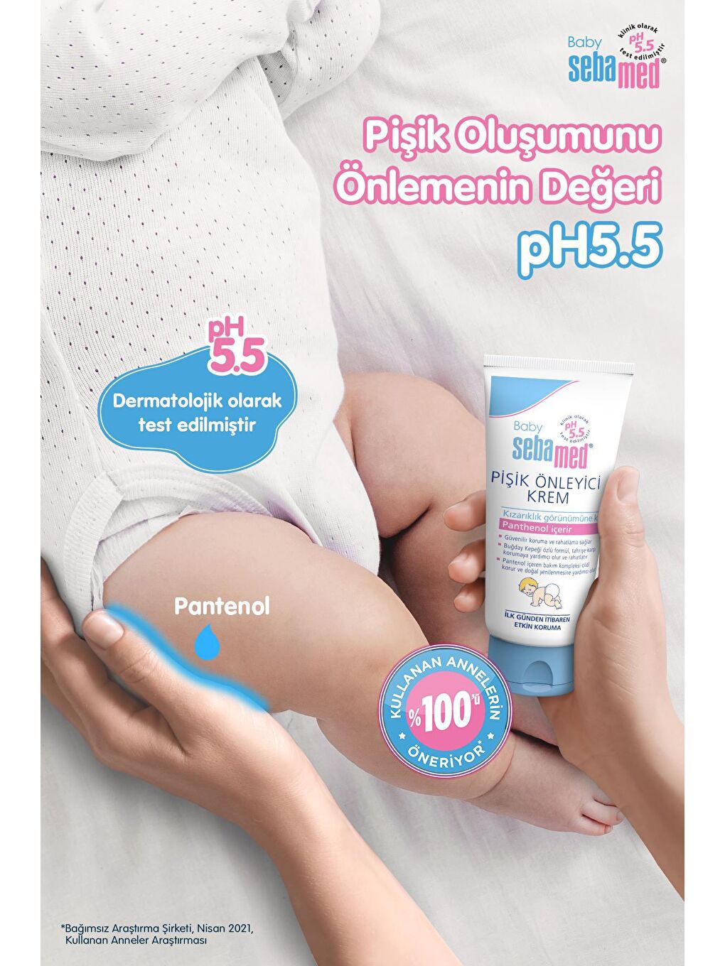 SEBAMED Renksiz Bebek Avantaj Paket (Şampuan 500 ml + Pişik Önleyici Krem 100 ml) - 4