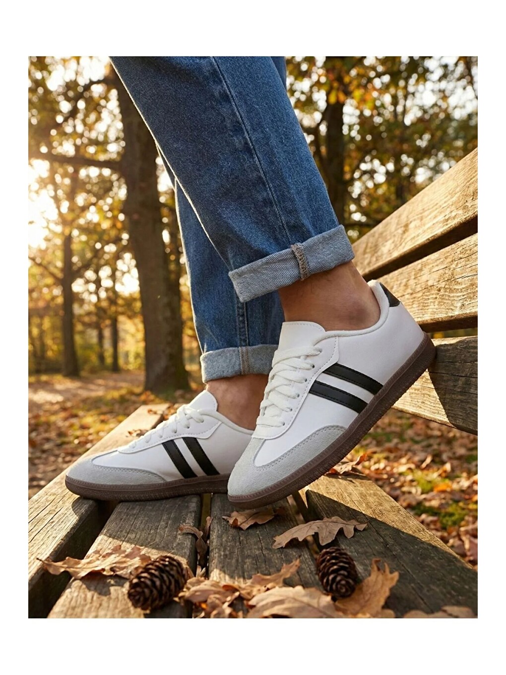 Beyaz Unisex Spor Ayakkabı Günlük Casual Sneakers-1