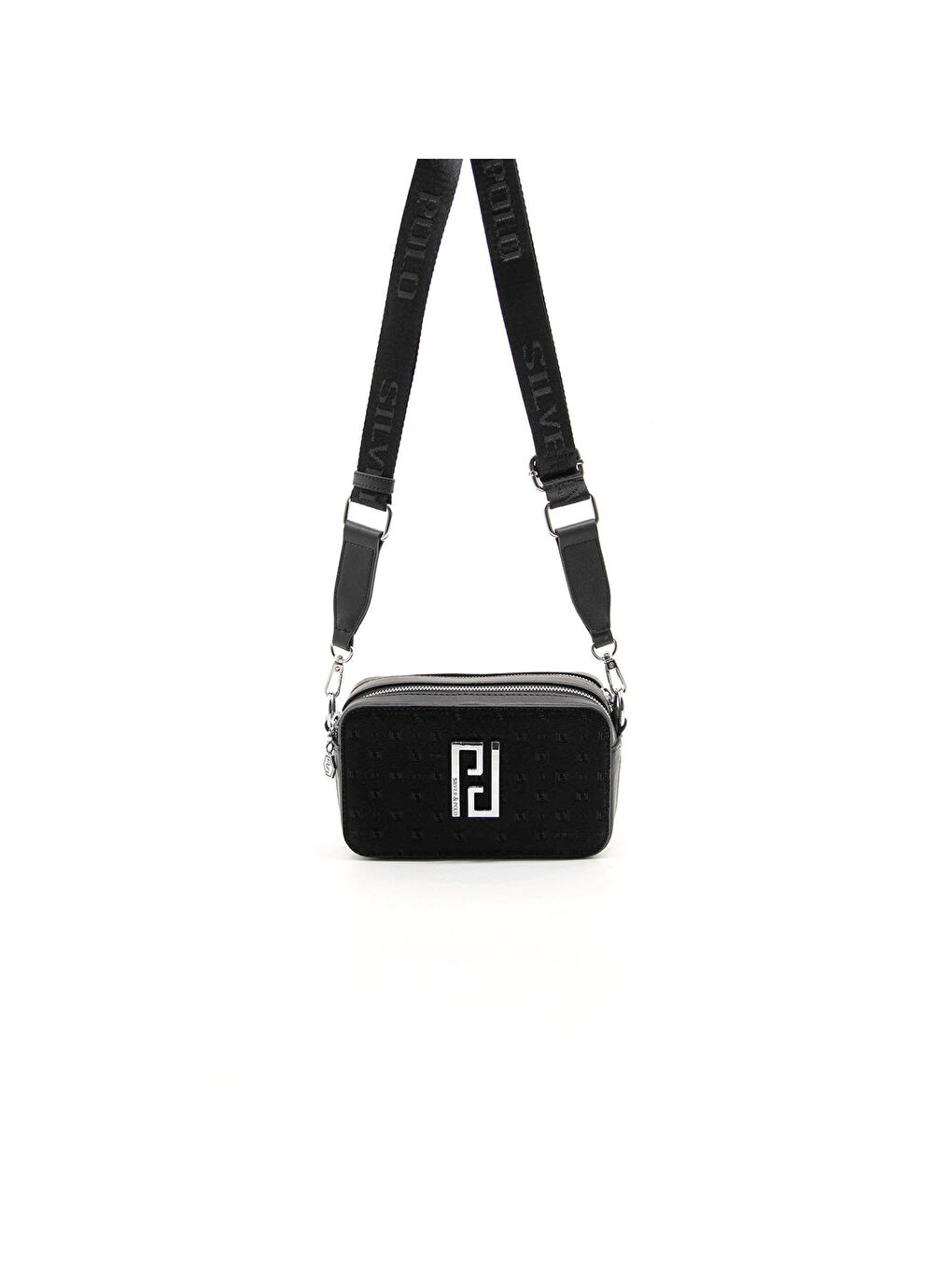 Siyah Kadın Çapraz Çanta 1078-40967 SILVER POLO ÇAPRAZ BAYAN ÇANTASI M158 SİYAH-NOVA SİYAH