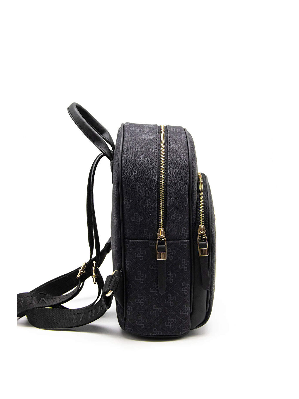 Siyah Kadın 1062-45481 SILVER POLO SIRT ÇANTASI M178 SİYAH-MAT SİYAH-2