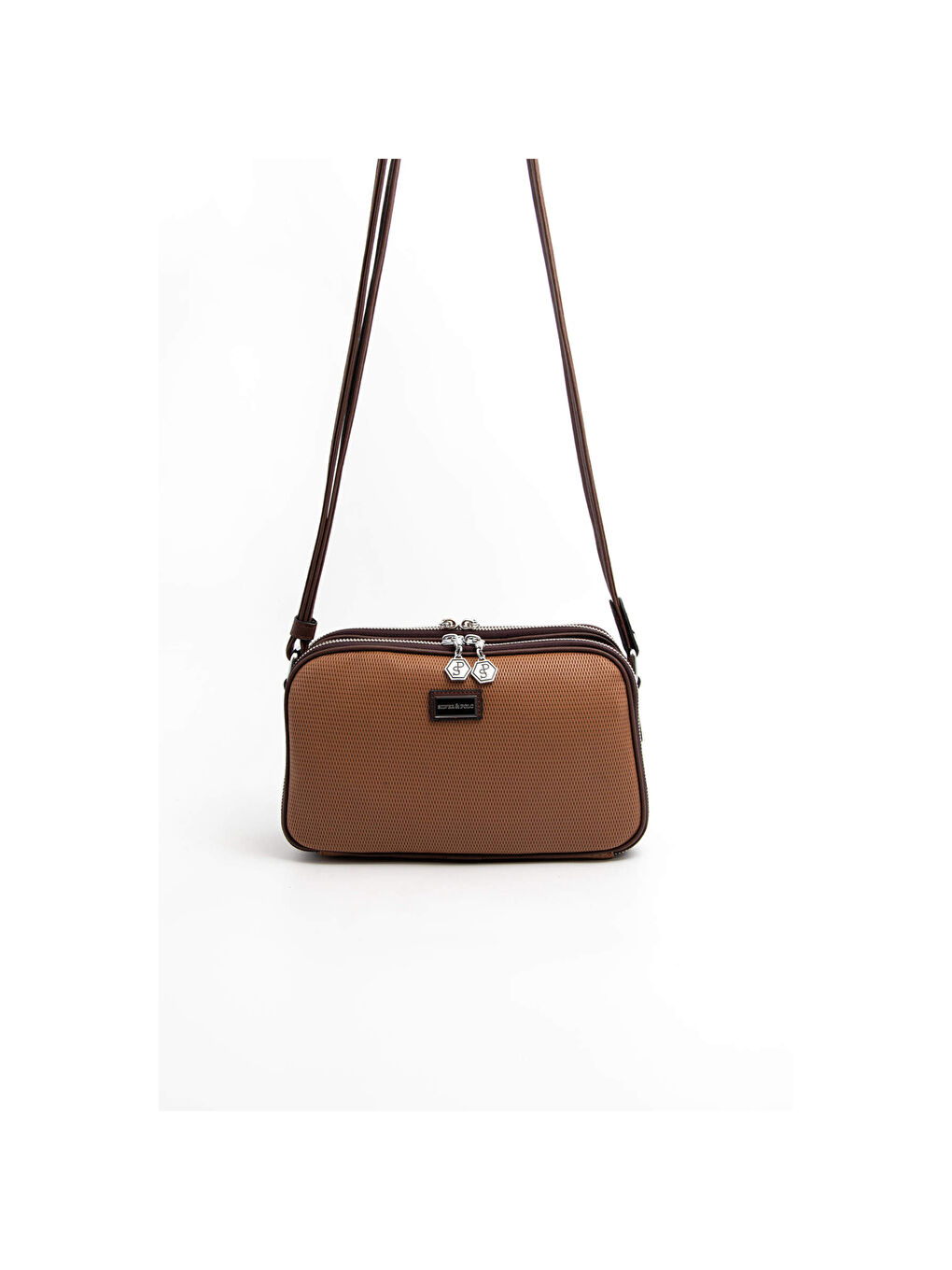 Kahverengi Kadın Çapraz Çanta 899-45621 SILVER POLO ÇAPRAZ BAYAN ÇANTASI M86 KARAMEL-MAT KAHVE