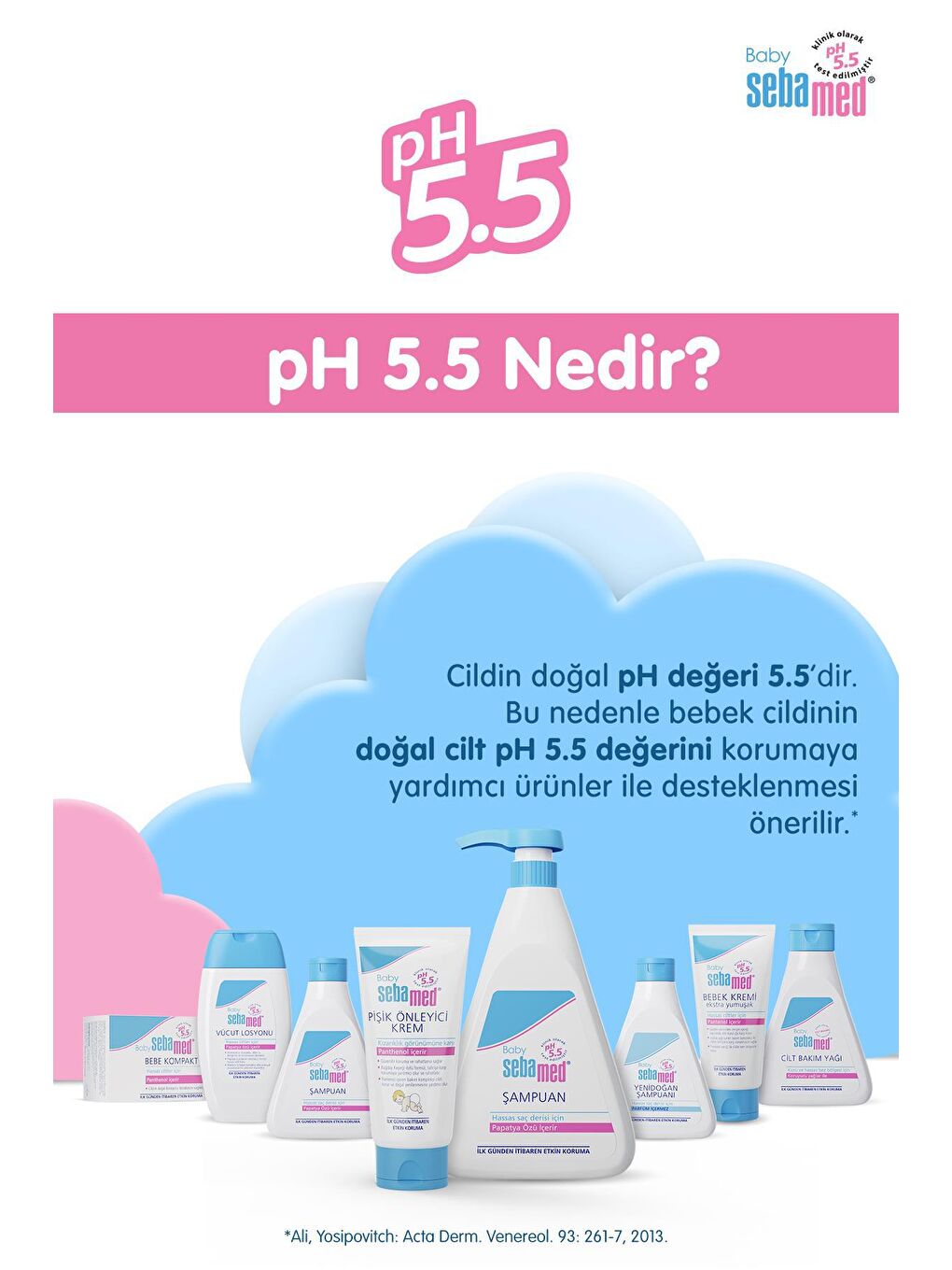 SEBAMED Renksiz Bebek Seti (500ml Şampuan + 100ml Pişik Önleyici  + 100gr Kompat Sabun) - 1