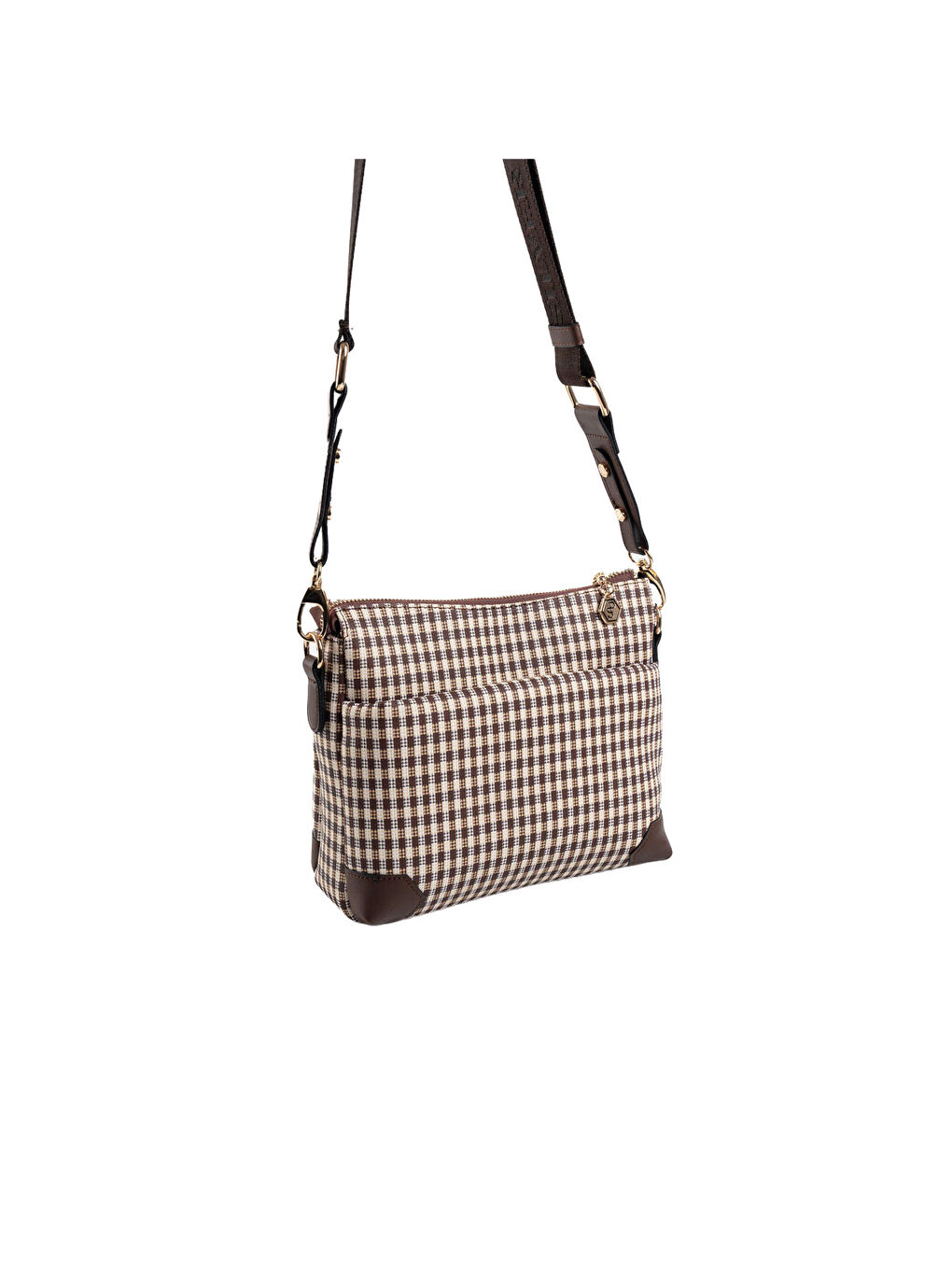 Kahverengi Kadın Çapraz Çanta 1110-47863 SILVER POLO ÇAPRAZ BAYAN ÇANTASI M191 KAHVE SARI-MAT KAHVE-4