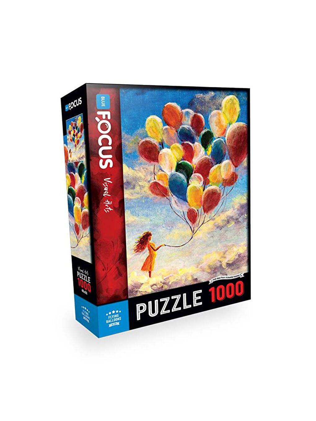 Blue Focus Karışık 1000 Parça Puzzle - Uçan Balonlar (Flying Balloons) - 1