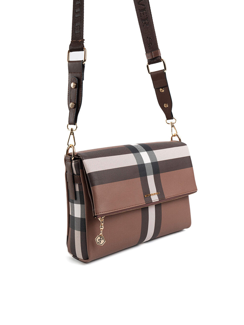 Kahverengi Kadın Çapraz Çanta 963-47361 SILVER POLO ÇAPRAZ BAYAN ÇANTASI MK85 KOYU KAHVE-MAT KAHVE-1