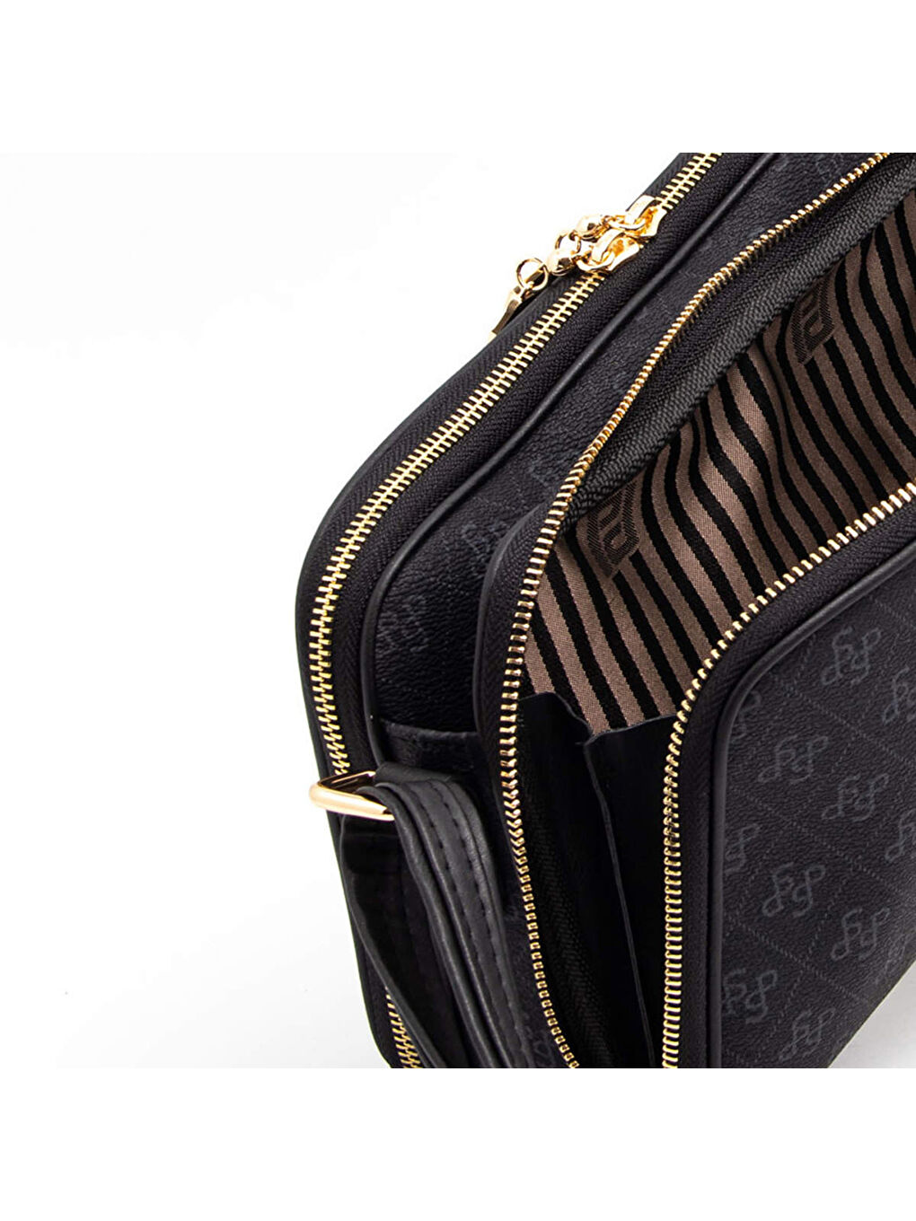 Kadın SP899-M178 SILVER POLO Çapraz Çanta Siyah-5