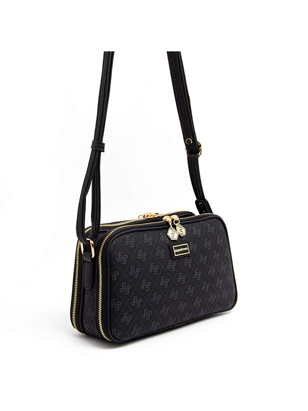 Kadın SP899-M178 SILVER POLO Çapraz Çanta Siyah-6