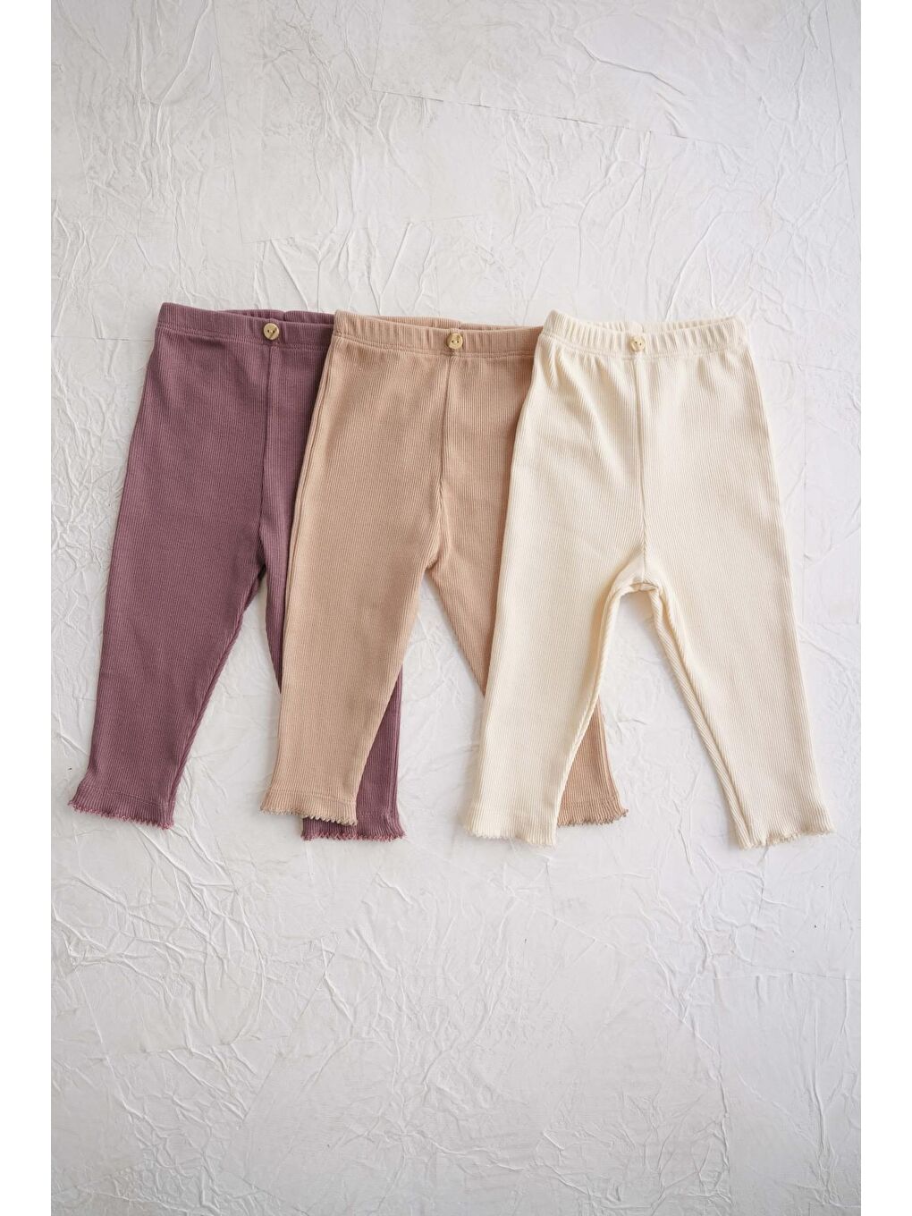 Pembe 3Lü Bebek Kaşkorse Tayt Model 3