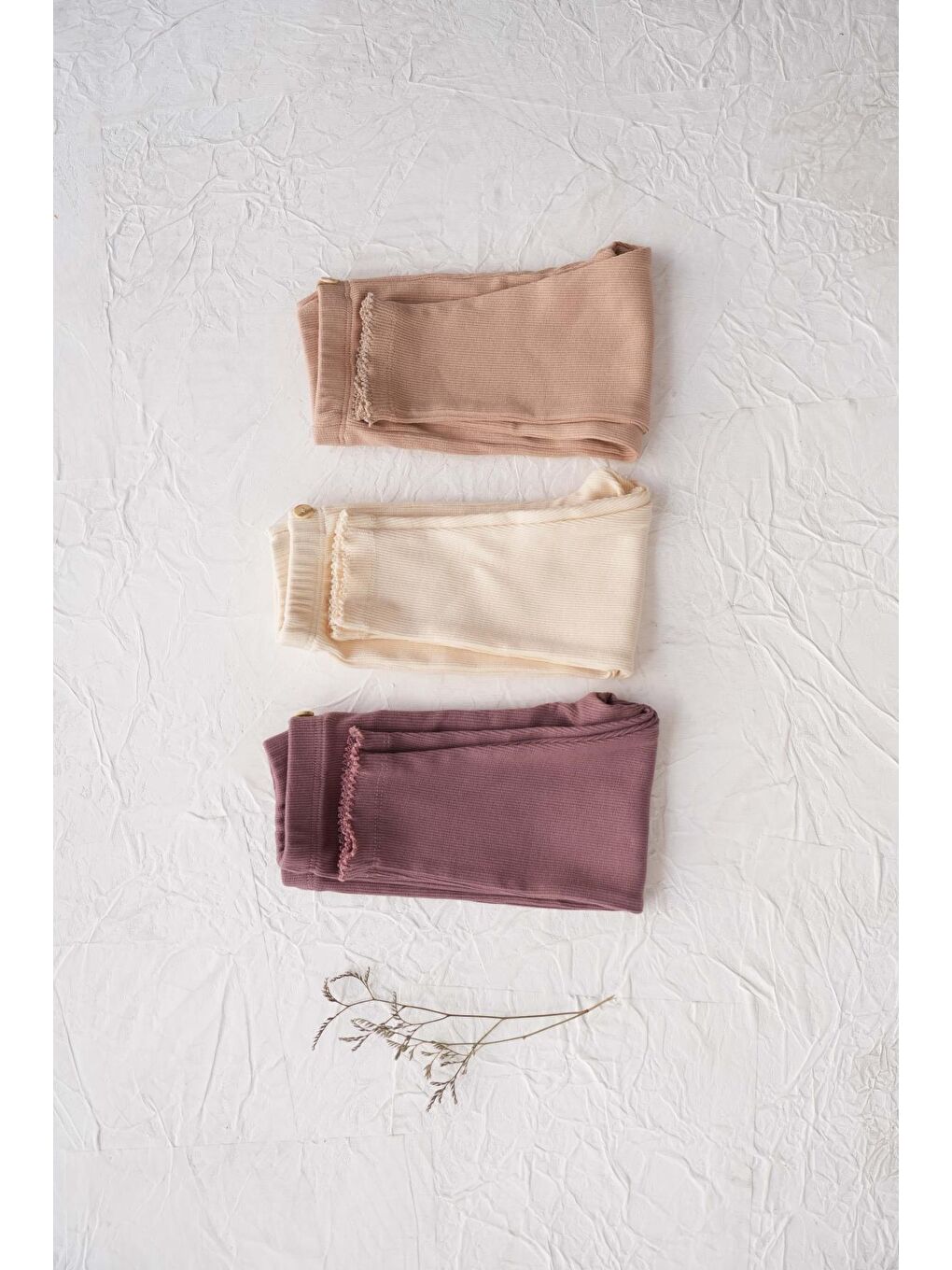 Pembe 3Lü Bebek Kaşkorse Tayt Model 3-1