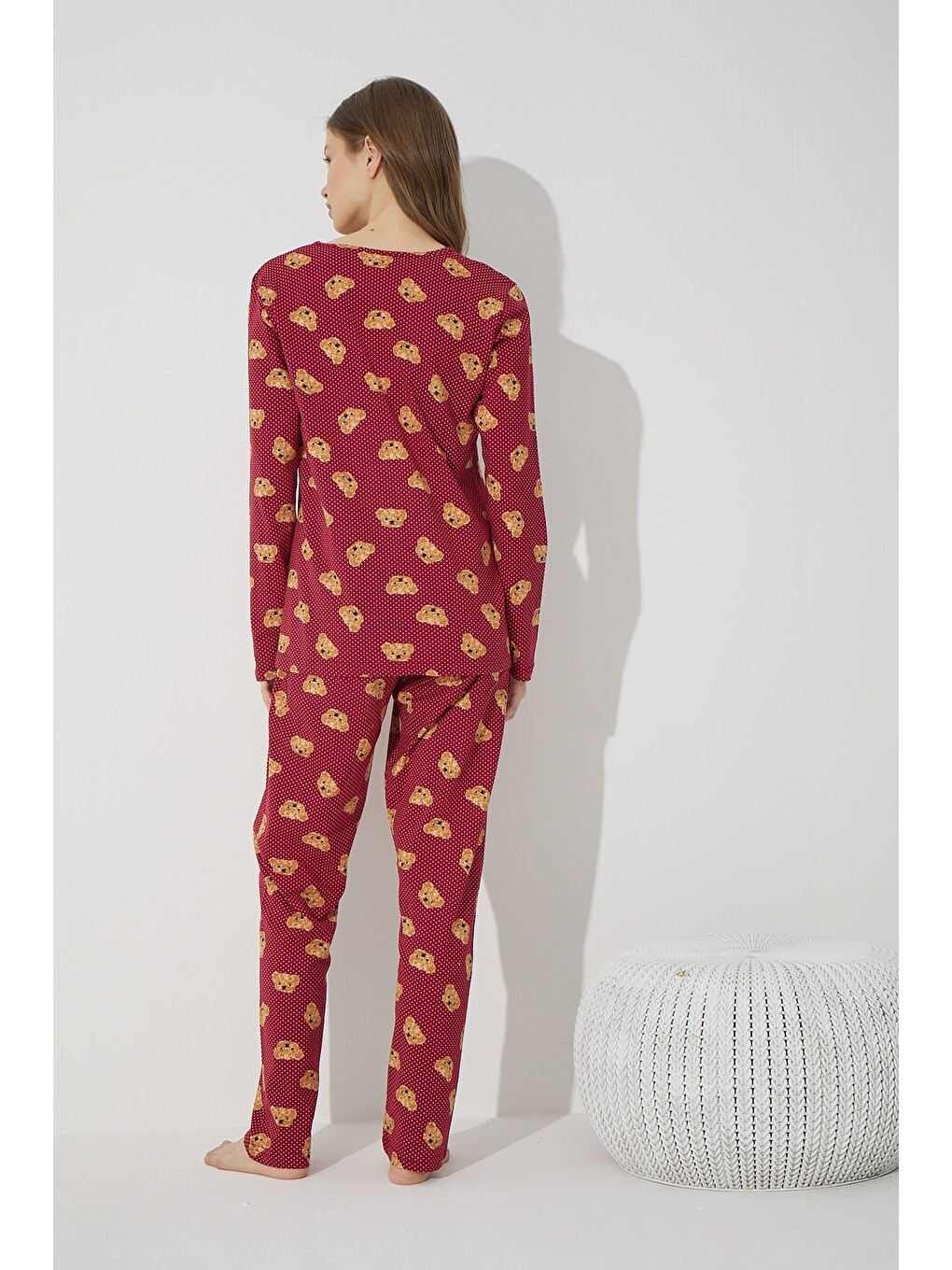 Karışık Pamuklu Pijama Takım 7586-4