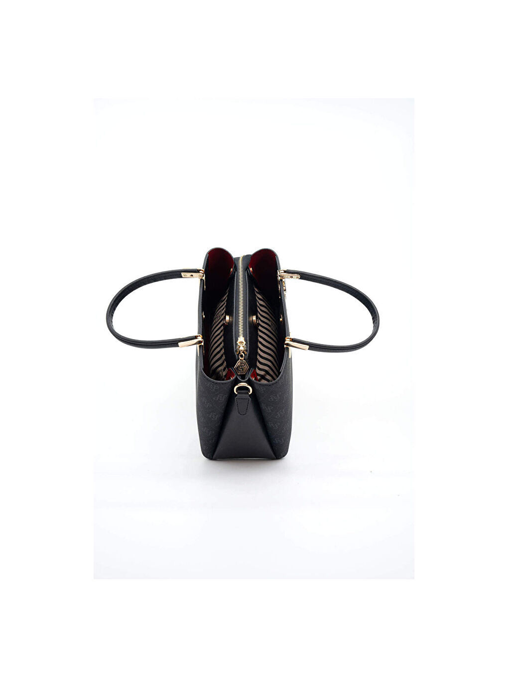 Siyah Kadın Omuz Çantası 1098-45862 SILVER POLO BAYAN ÇANTASI M178 SİYAH-MAT SİYAH-3