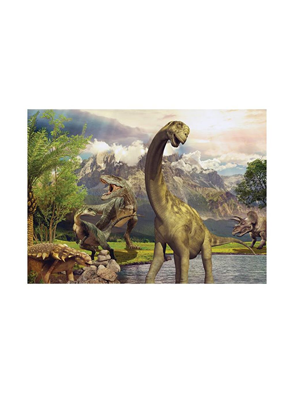 Blue Focus Karışık 1000 Parça Puzzle - Dinozorların Dünyası (World of Dinosaurs) - 2