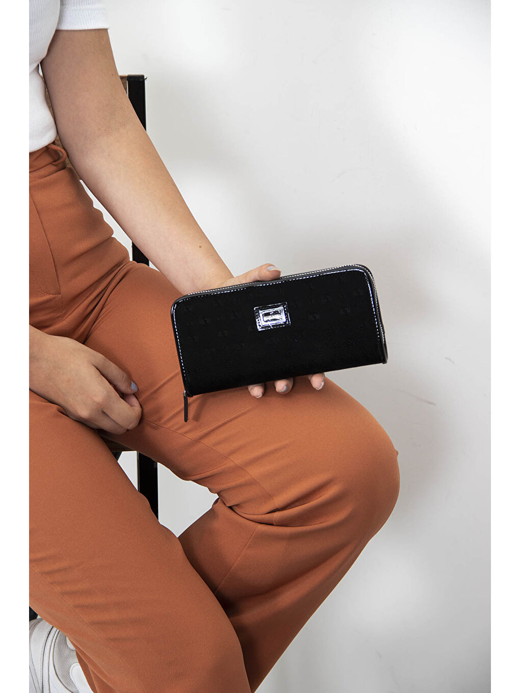 Siyah Kadın Cüzdan & Kartlık 665-40724 BAYAN CÜZDAN M158 SİYAH-RUGAN SİYAH-4