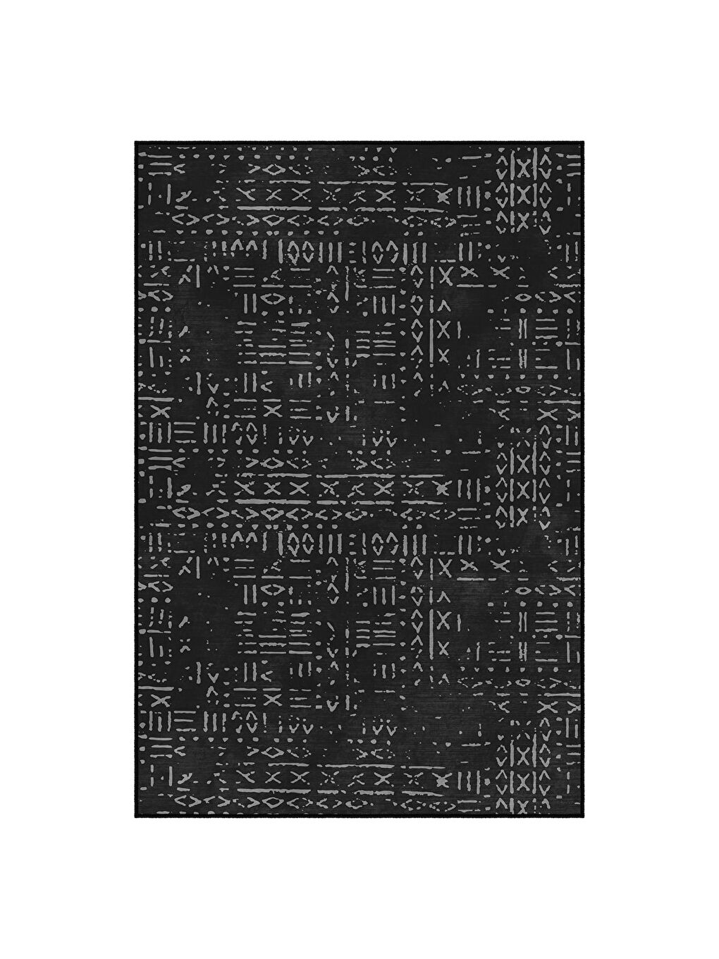 Siyah Dekoratif Özel Tasarım Yıkanabilir, Modern Halı  160x230-3