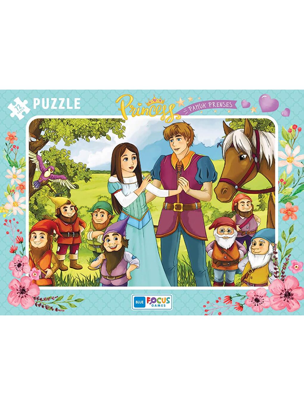 Blue Focus Karışık 72 Parça Puzzle - Princess Pamuk Prenses - 1