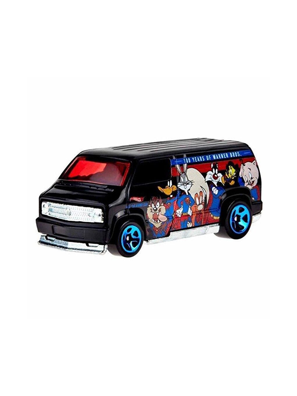 Hot Wheels Karışık Warner Bros 100. Yıl Temalı Arabalar - Custom 77 Dodge Van HLK29 - 1