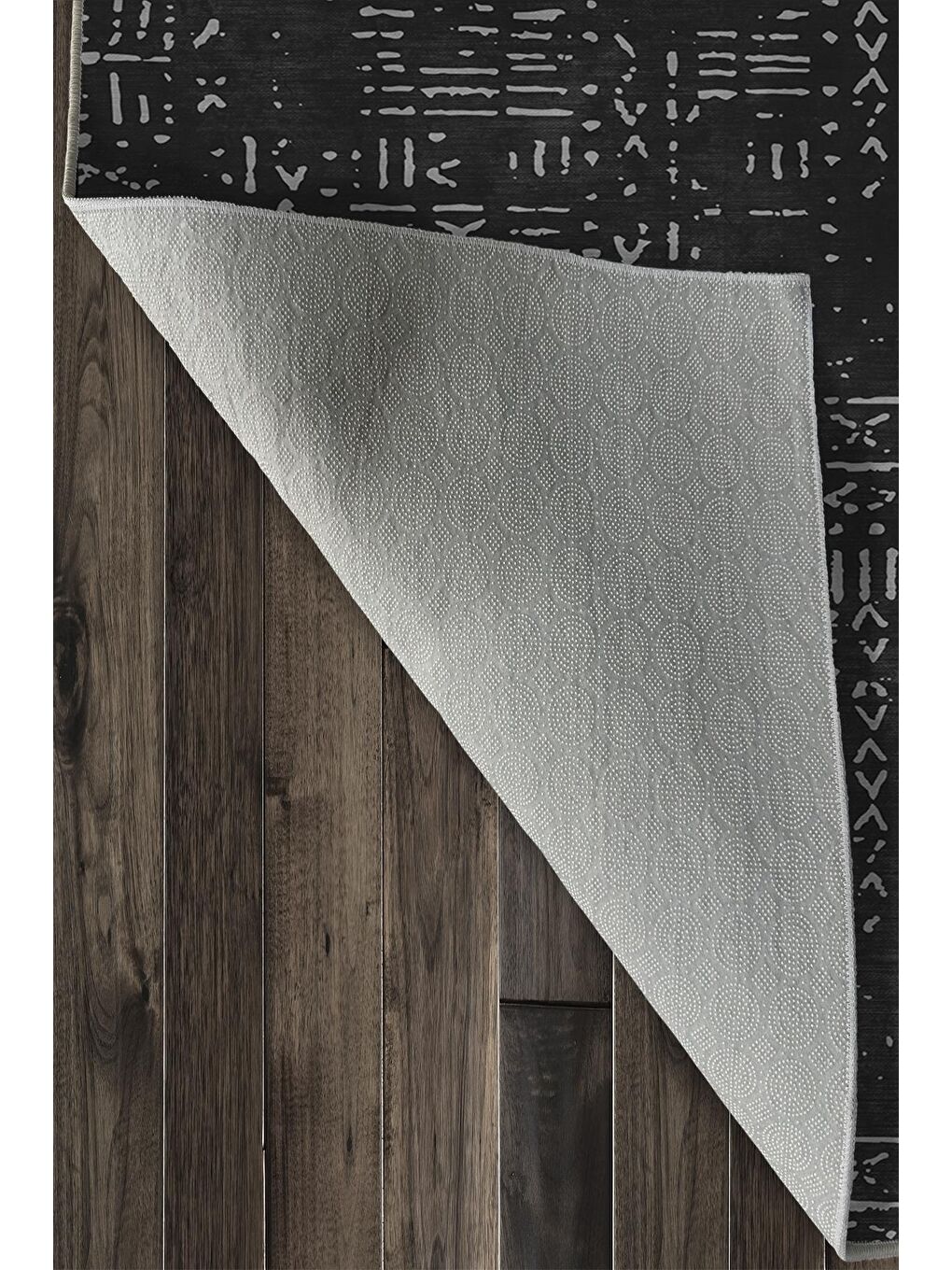 Siyah Dekoratif Özel Tasarım Yıkanabilir, Modern Halı  160x230-5