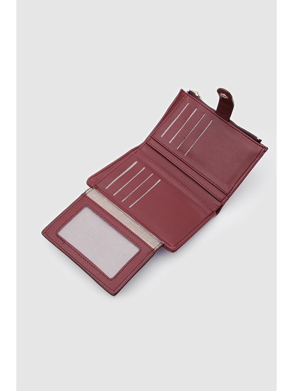 Earl Fermuarlı Cüzdan Bordo-2