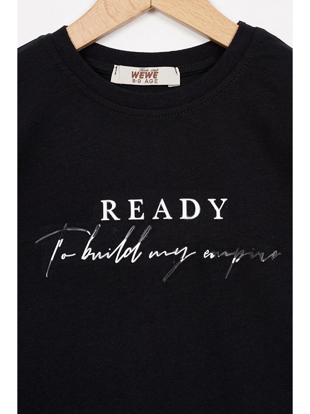 Ready Baskılı Siyah Renk Erkek Çocuk Şortlu Takım-1