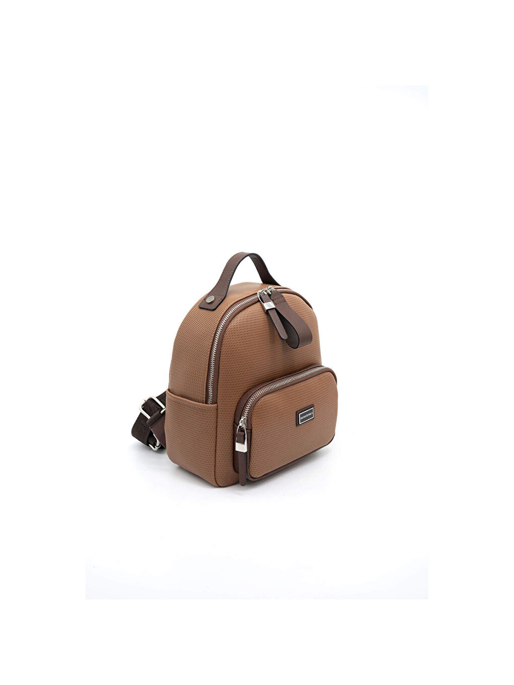 Kahverengi Kadın 1130-45816 SILVER POLO SIRT ÇANTASI M86 KARAMEL-MAT KAHVE-1