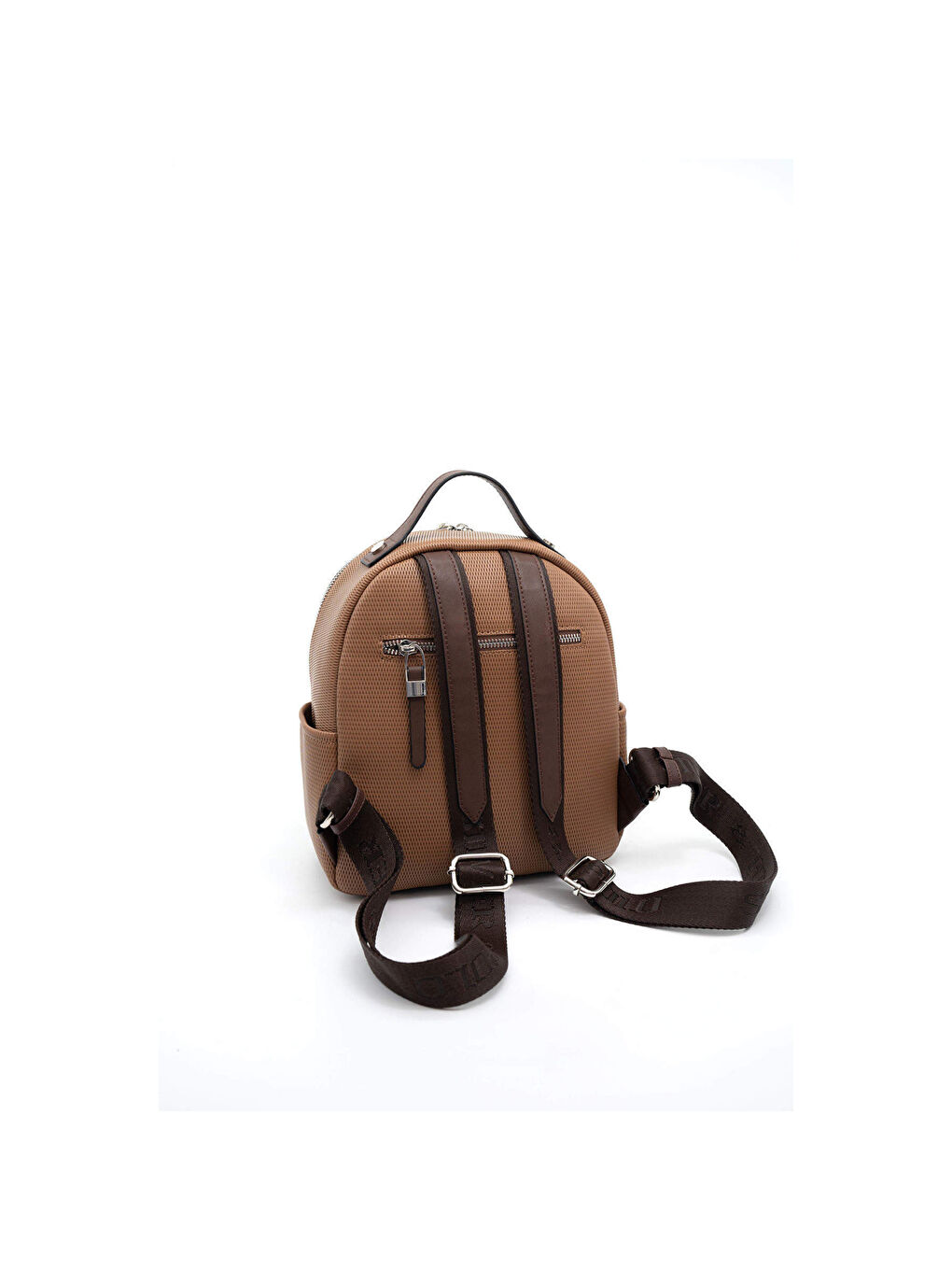 Kahverengi Kadın 1130-45816 SILVER POLO SIRT ÇANTASI M86 KARAMEL-MAT KAHVE-3