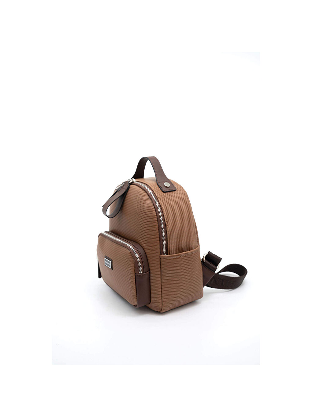 Kahverengi Kadın 1130-45816 SILVER POLO SIRT ÇANTASI M86 KARAMEL-MAT KAHVE-4