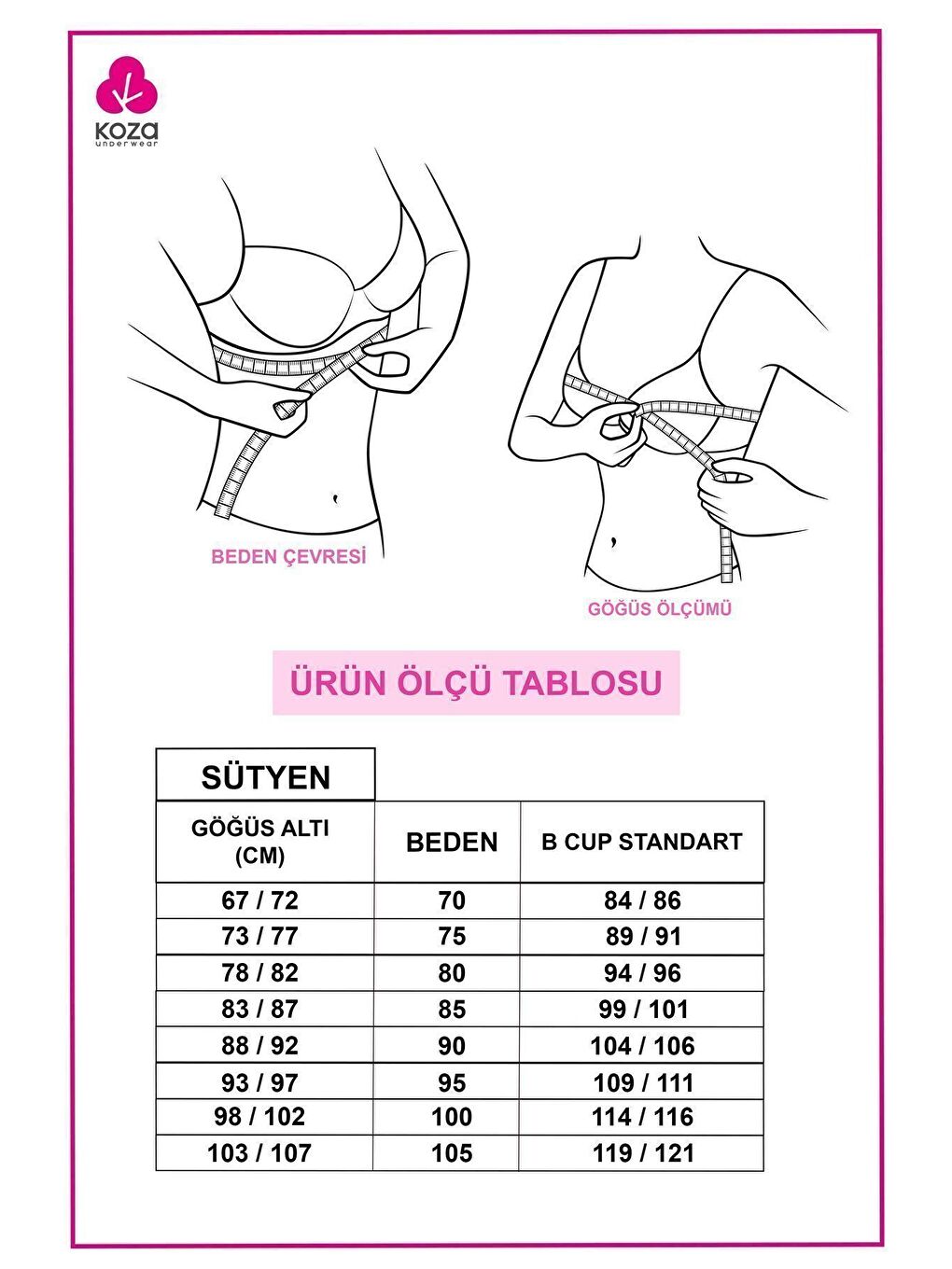 Koza İç Giyim Ekru Desteksiz Basic Sütyen - 3