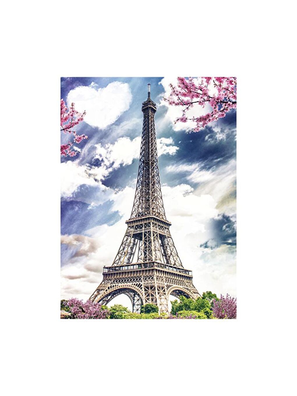 Blue Focus Karışık 1000 Parça Puzzle - Eyfel Kulesi (Eiffel Tower) - 3