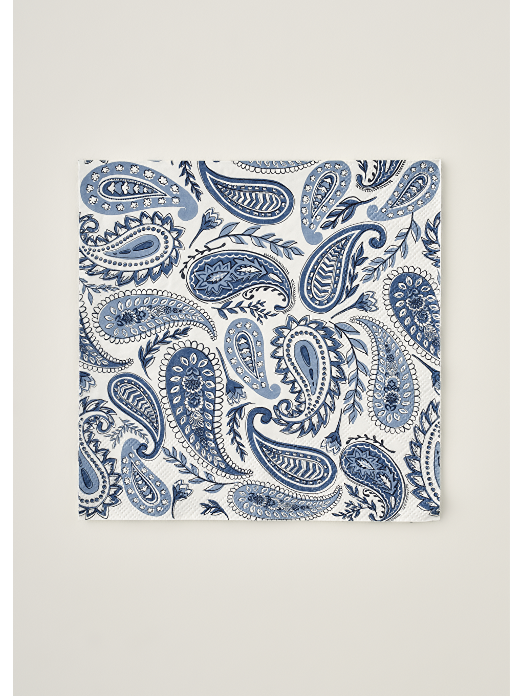 Paisley 40'lı Kağıt Peçete Mavi (33x33 cm)-2