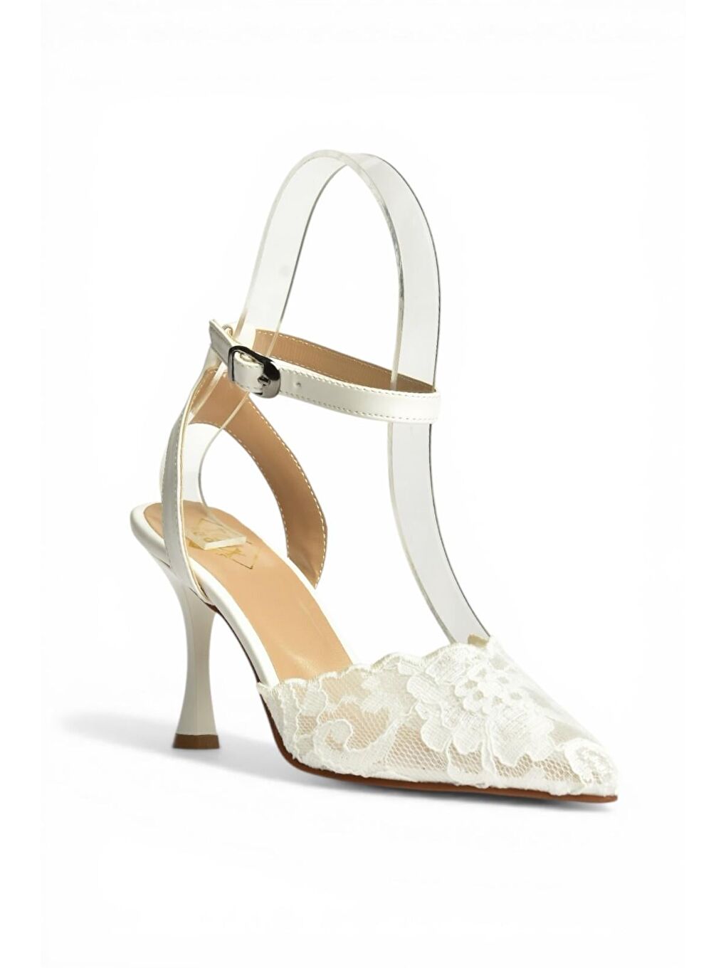 Beyaz Kadın Topuklu Ayakkabı Y752044206-4