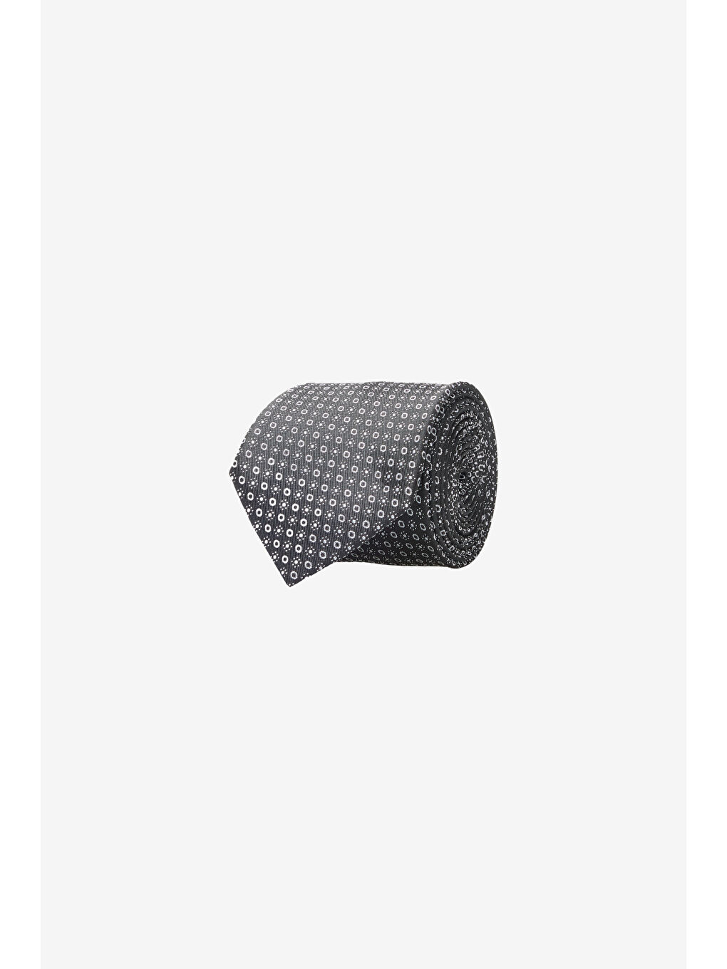 Erkek Siyah-Beyaz Desenli Kravat