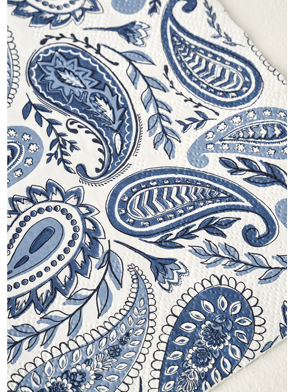 Paisley 20'li Kağıt Peçete Mavi (33x33 cm)-1