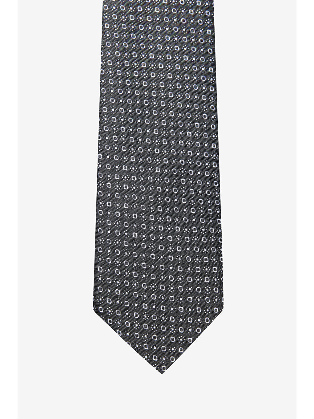 Erkek Siyah-Beyaz Desenli Kravat-1