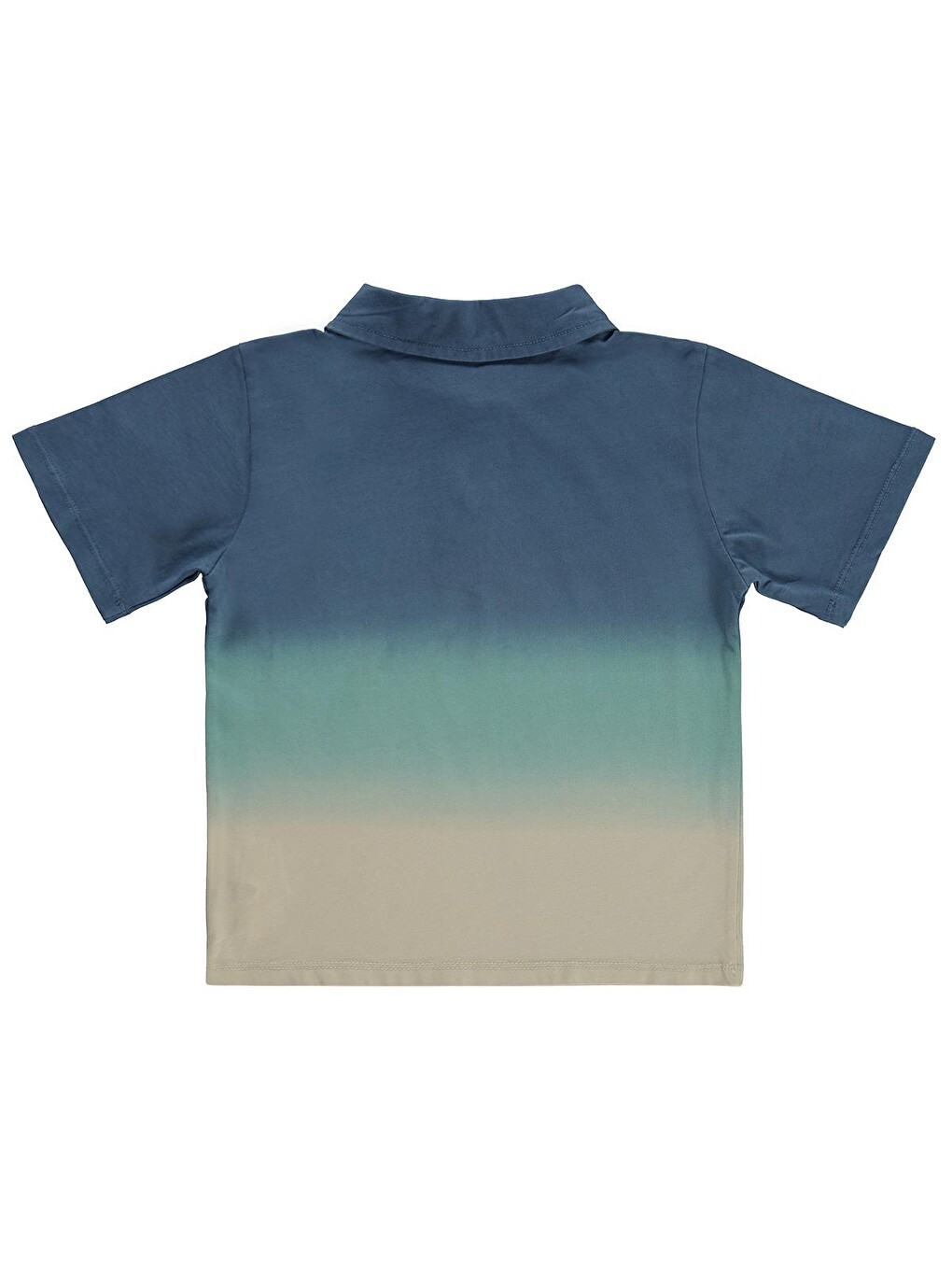 Petrol Boys Batik Renk Geçişli Polo Yaka 2-5 Yaş Tişört - Yeşil-1