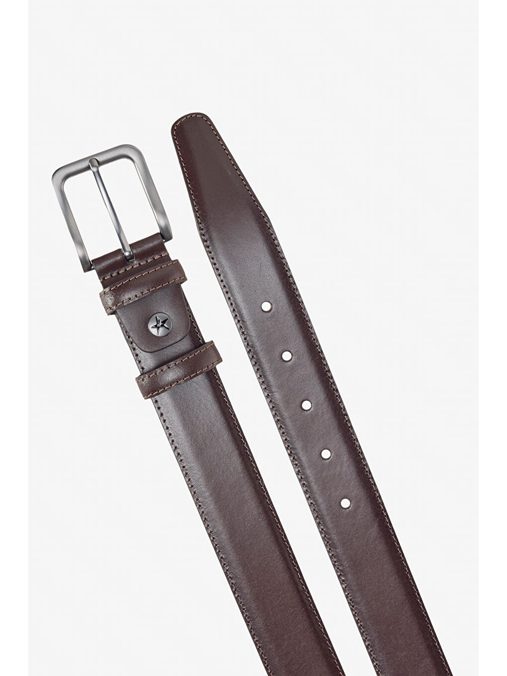 Erkek Kahverengi %100 Deri Klasik Kemer-1