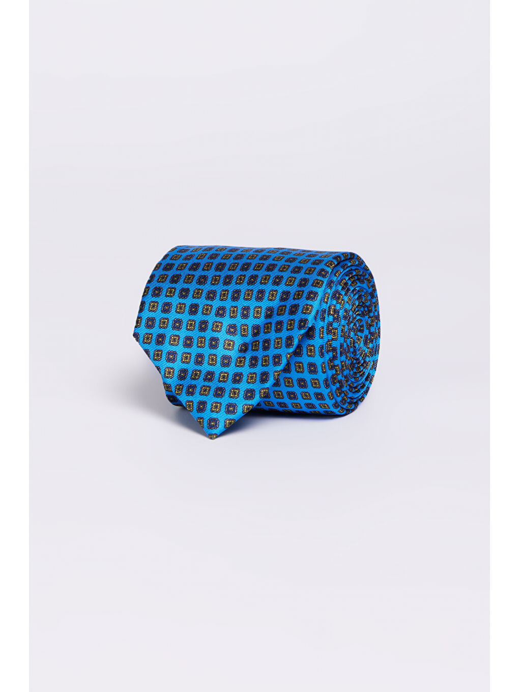 Erkek Mavi Desenli Kravat