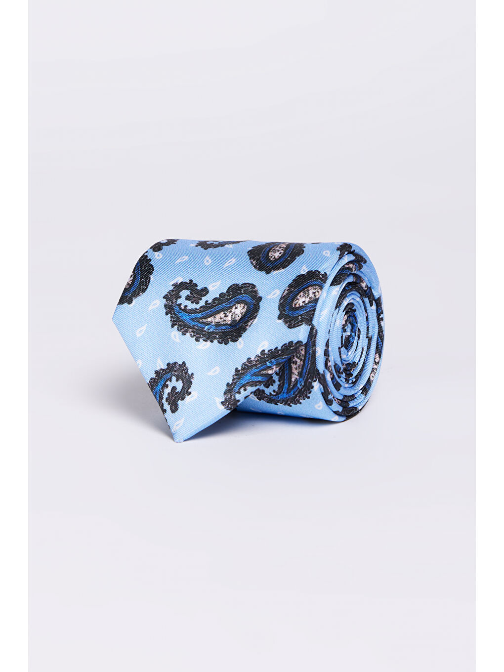 Erkek Mavi Desenli Kravat